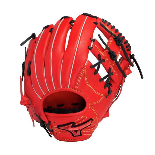 楽天市場】グローブ 軟式 内野（カラーレッド）（スポーツ・アウトドア