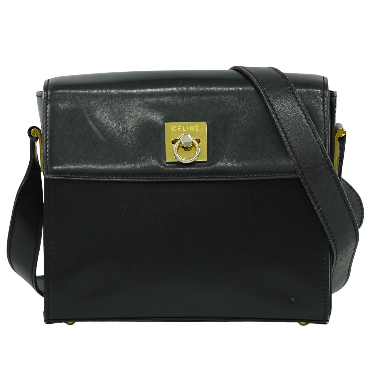 楽天市場】セリーヌ バッグ レザー ブラックの通販