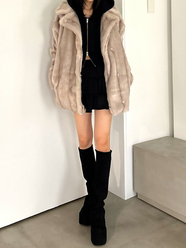 EMODA エモダ 厚底 ブーツ レディース 厚底ブーツ 11cm ルーズ フレア