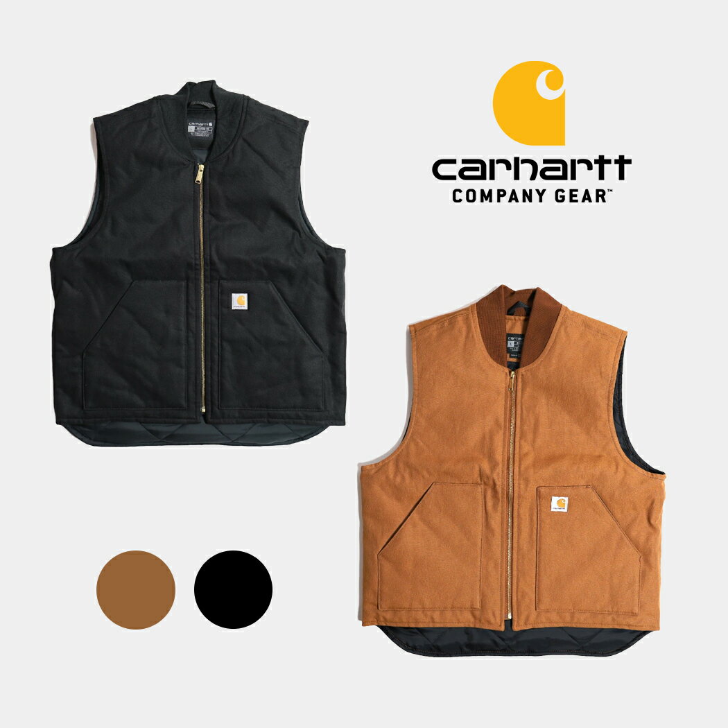 楽天市場】carhartt ダック ベスト ブラックの通販