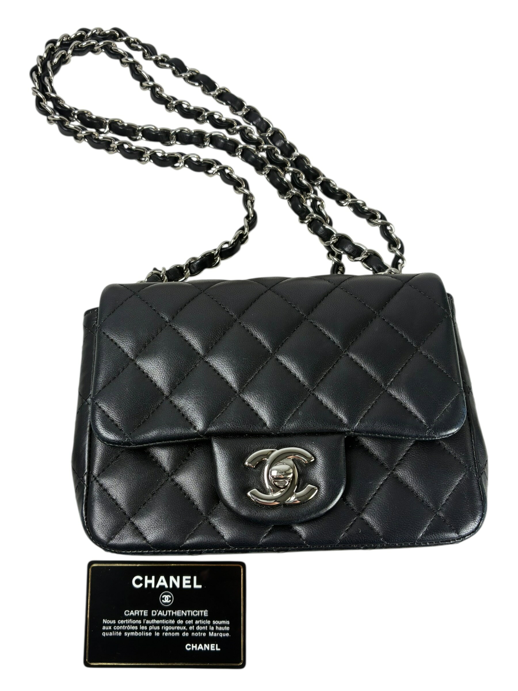 楽天市場】シャネル ミニマトラッセ シルバーの通販