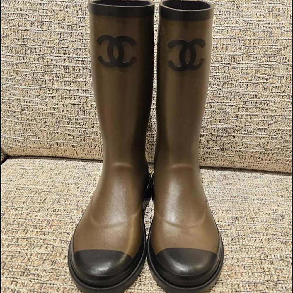 楽天市場】CHANEL レイン ブーツ（レディース靴｜靴）の通販