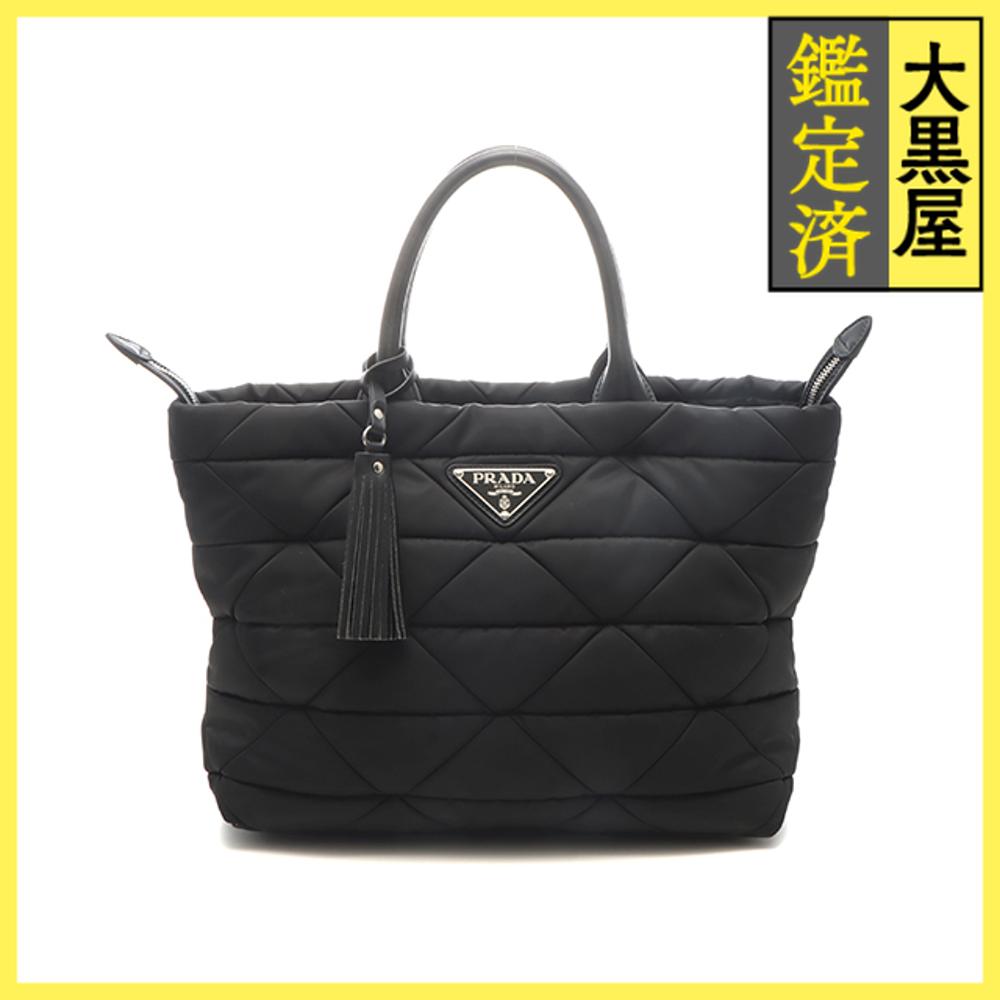 楽天市場】prada プラダ パデッド 2wayトートバッグ ブラック ナイロン