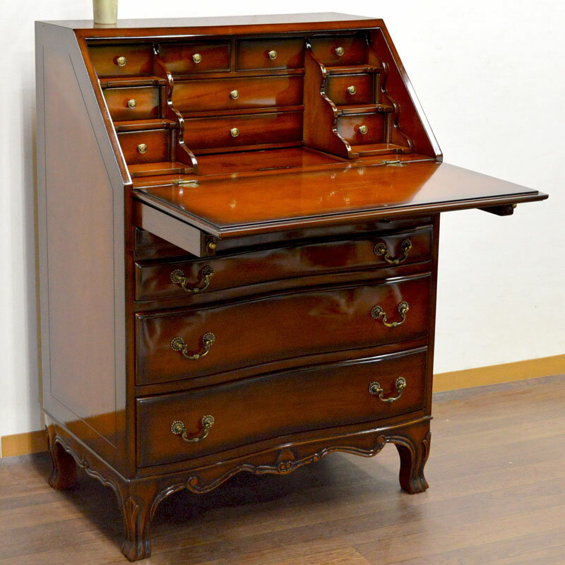 楽天市場】猫脚（ライティングビューロー｜デスク）：インテリア・寝具