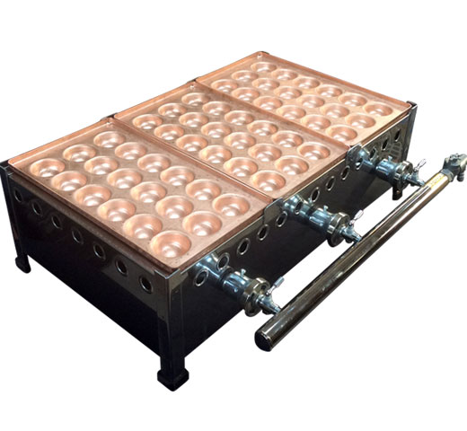 楽天市場】たこ焼き 銅板 3連 18穴の通販