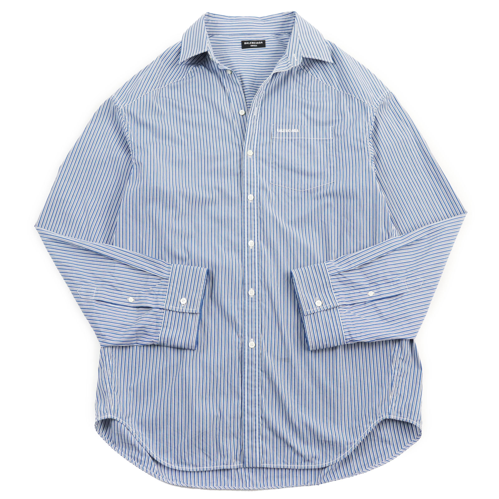 楽天市場】バレンシアガ ストライプ シャツ（カジュアルシャツ