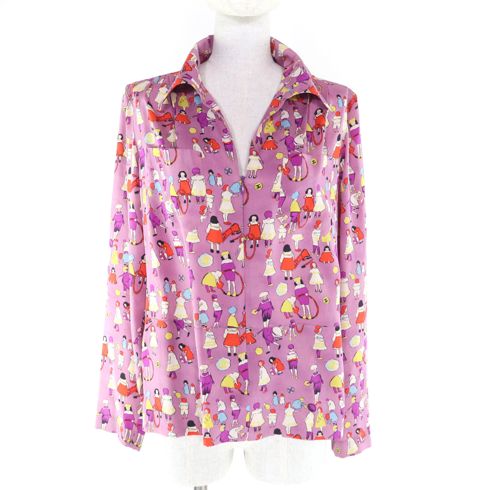 楽天市場】シャネル シルク ブラウスの通販