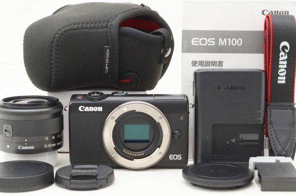 楽天市場】eos m100 ef－m15－45 is stm レンズキット ブラックの通販