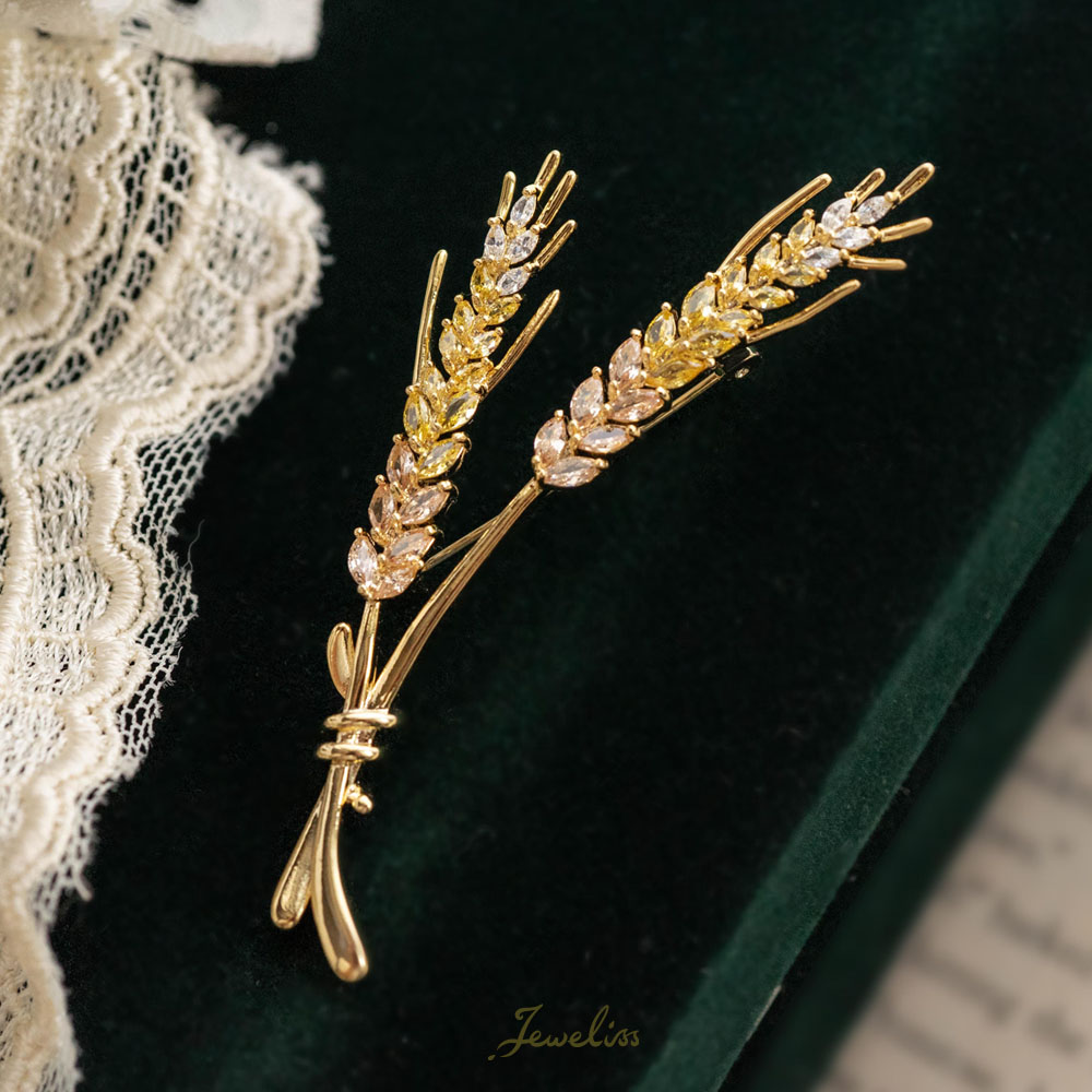 楽天市場】稲穂（ブローチ｜レディースジュエリー・アクセサリー