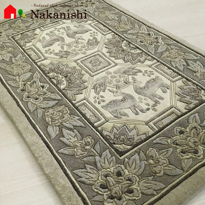 楽天市場】中国 段通 ウール マットの通販