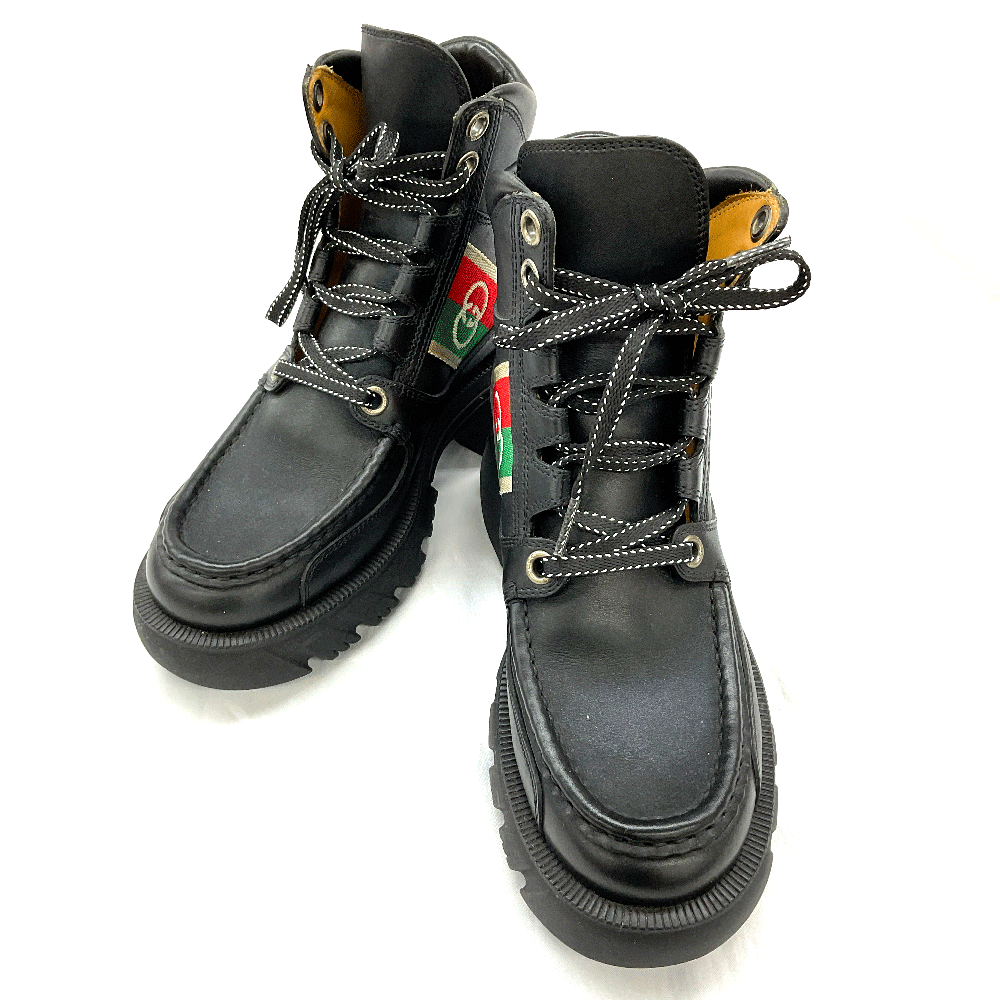 楽天市場】グッチ gucci レースアップブーツの通販