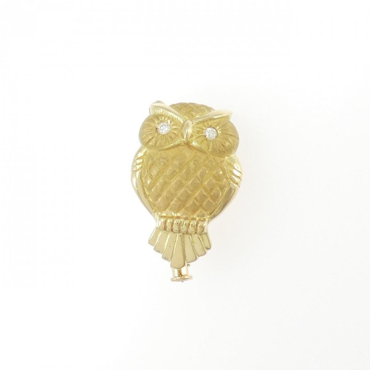 楽天市場】フクロウ ブローチ k18の通販