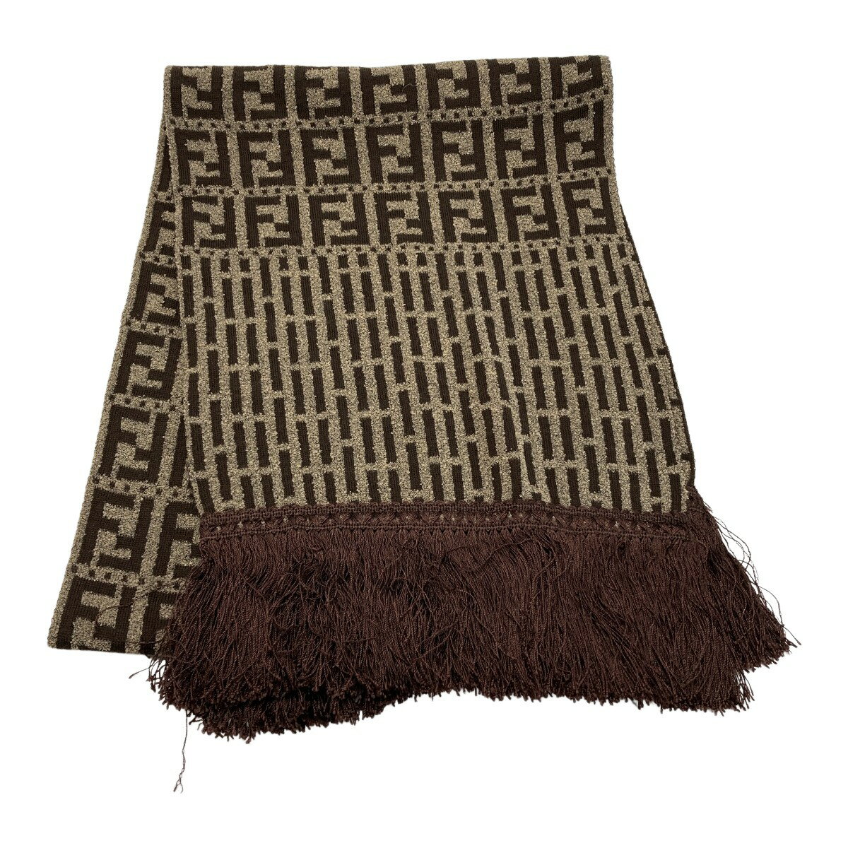 贅沢品の極みFENDI フェンディ マフラー ストール ズッカ ロゴ 総柄