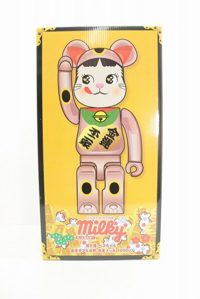 楽天市場】BE@RBRICK 招き猫 ペコちゃん 金メッキ 1000の通販