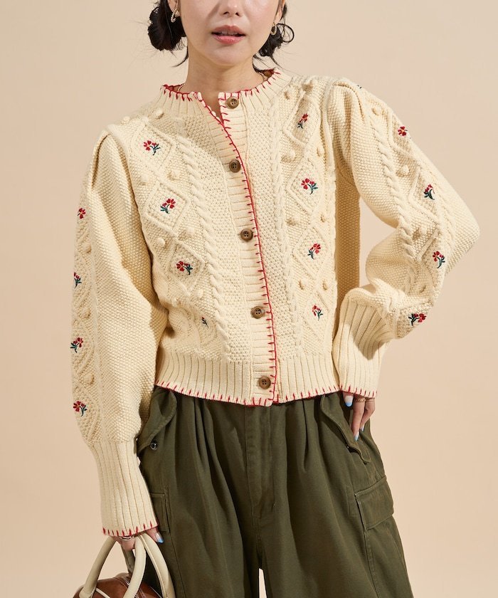 楽天市場】ビンテージ ヴィンテージ（柄刺繍）（カーディガン・ボレロ