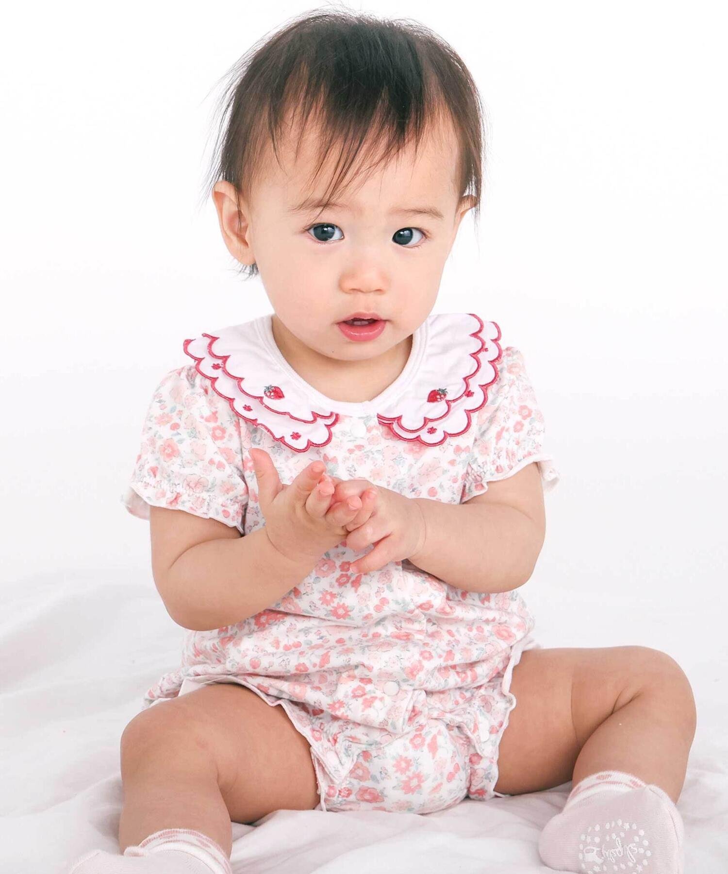 楽天市場】花柄 ロンパース（ブランドベベ）（キッズ・ベビー