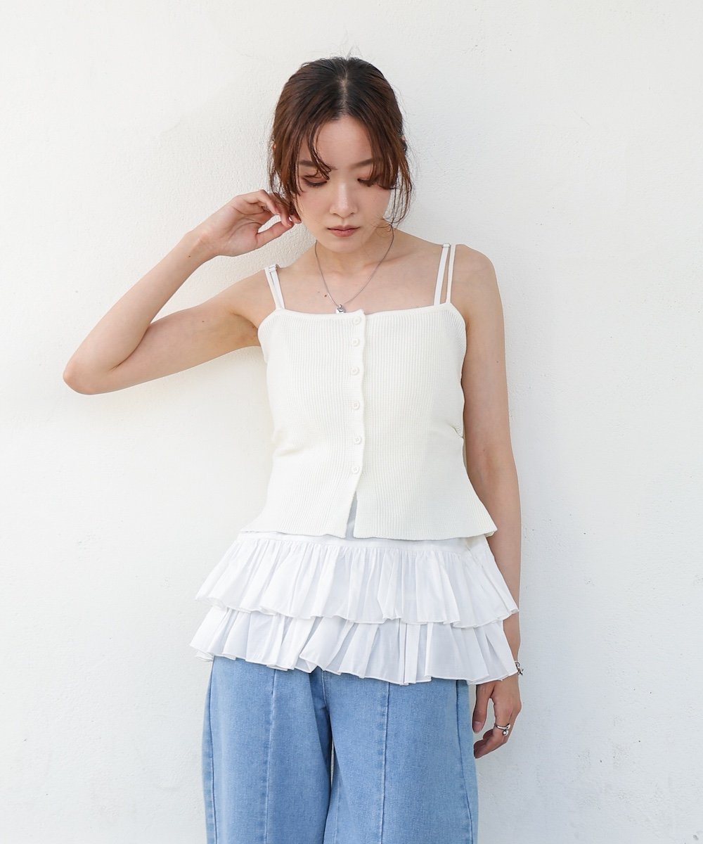 楽天市場】フリル（サイズ（S/M/L）M）（キャミソール｜トップス