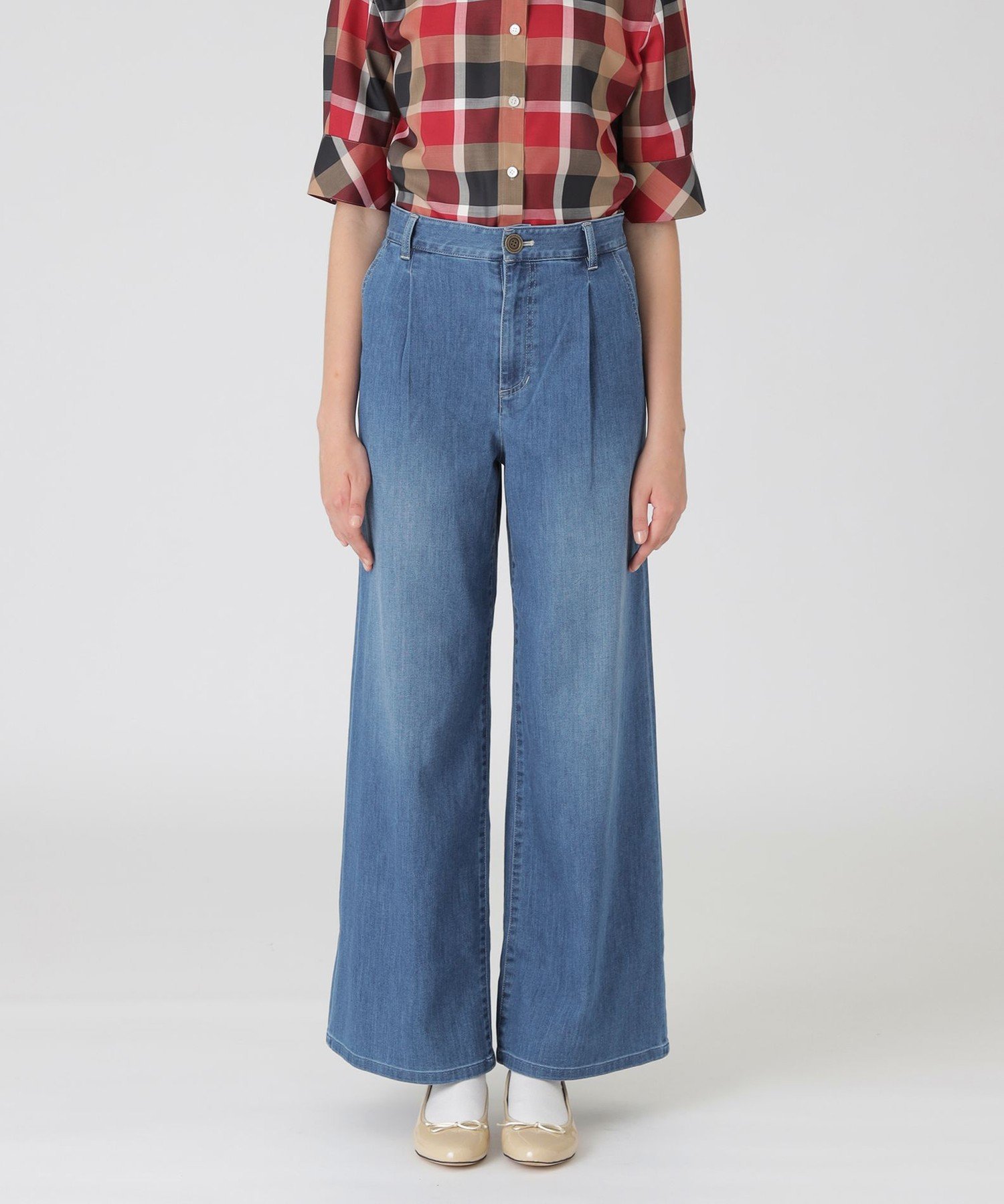 楽天市場】ブルーレーベル クレストブリッジ ワイドパンツの通販