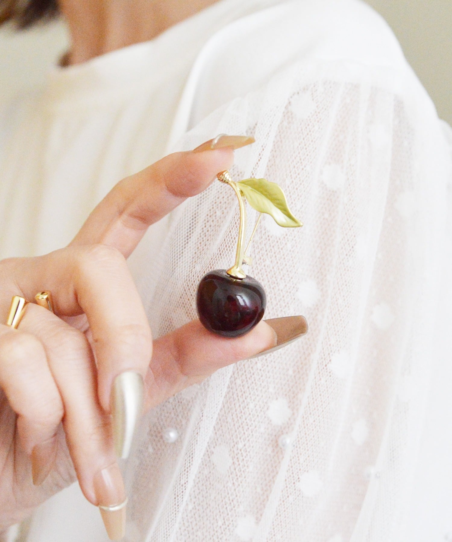 楽天市場】さくらんぼ（ブローチ｜レディースジュエリー・アクセサリー