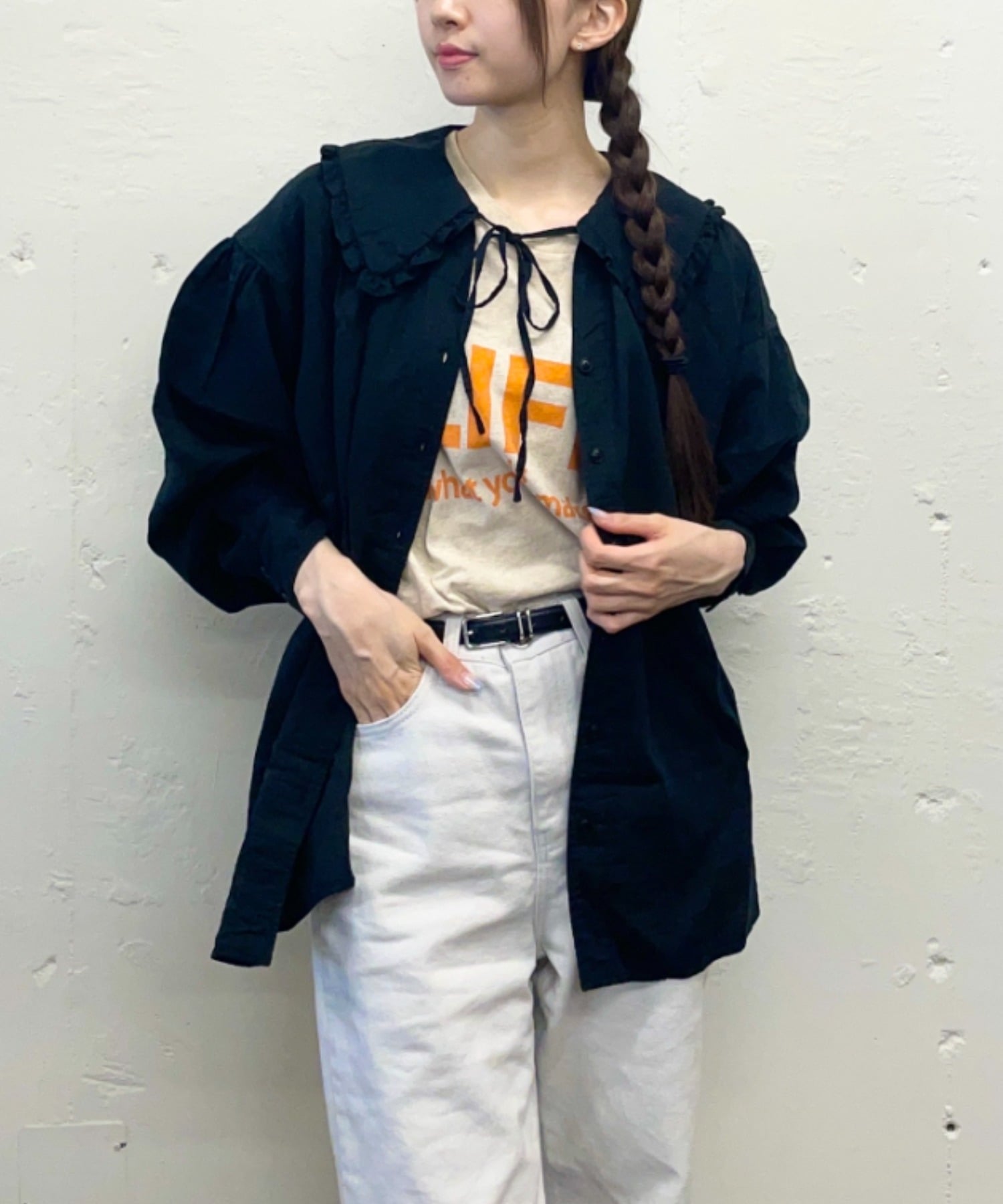 楽天市場】フリル ブラウス（ブランドシンゾーン）（レディース