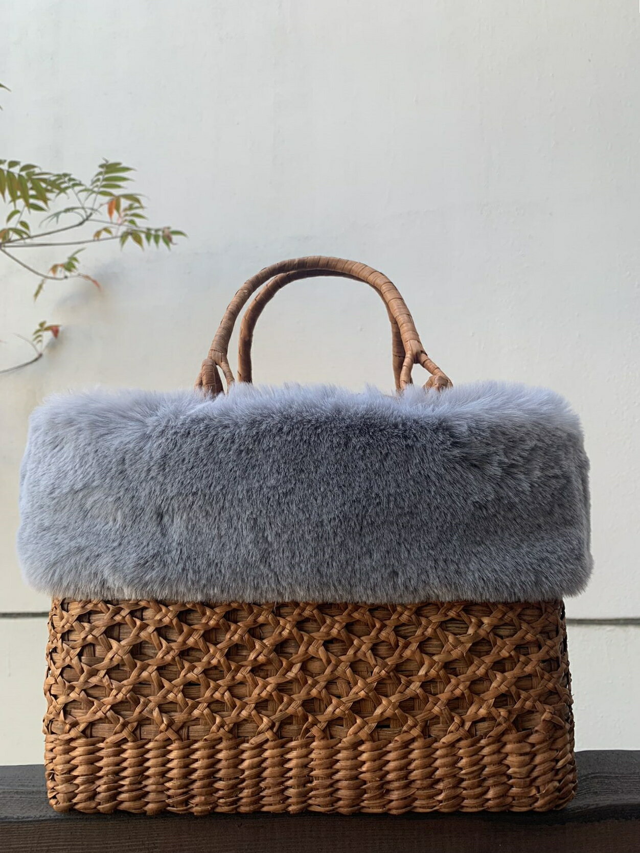 楽天市場】山葡萄 かごバッグ 二重編みの通販