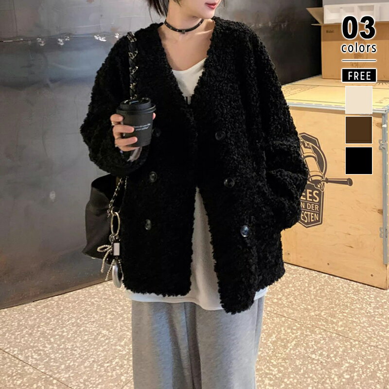 楽天市場】ノーカラー ミドル コート ボアの通販