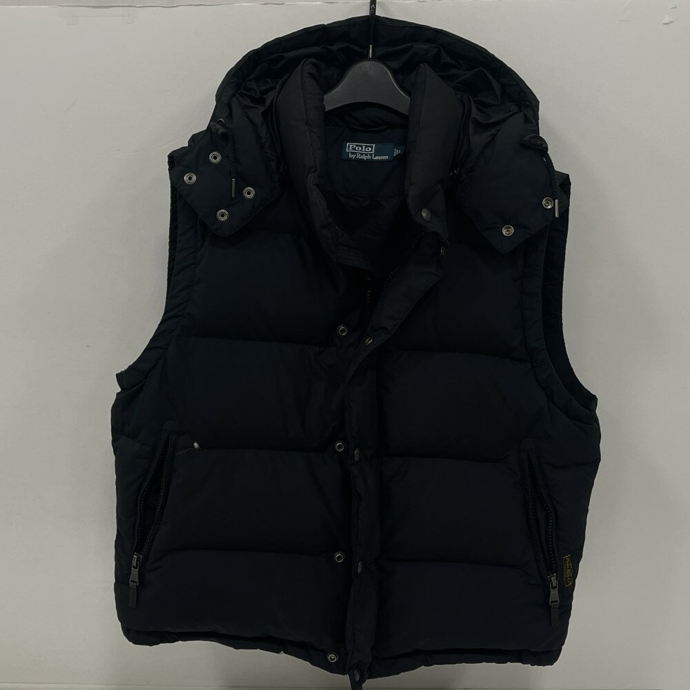 楽天市場】ポロ ラルフローレン ダウンベスト ブラックの通販