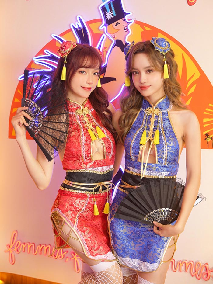 楽天市場】マリームーン チャイナ 赤の通販