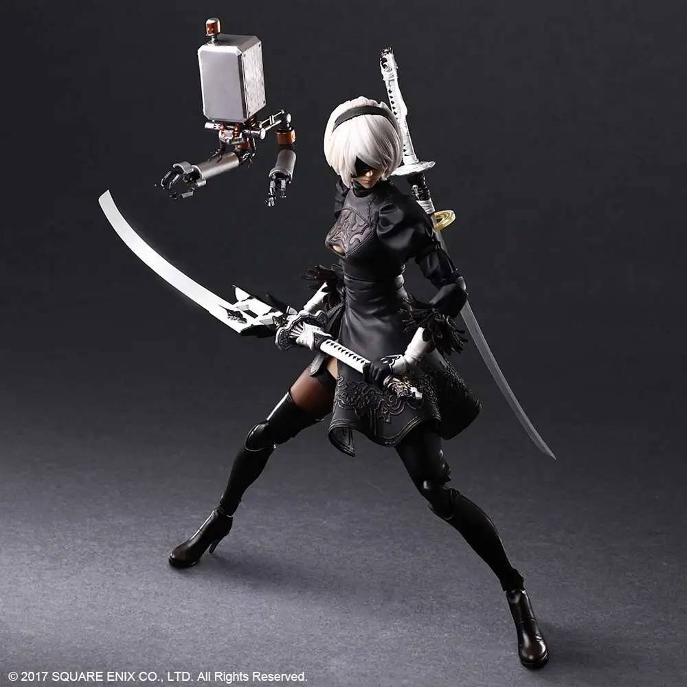 NieR Automata Bring Arts 2B 5.6 Action Figure Deluxe Version