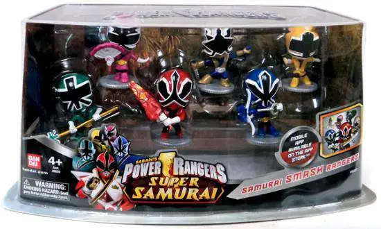 Power Rangers Super Samurai Samurai Smash Rangers PVC Figure Set