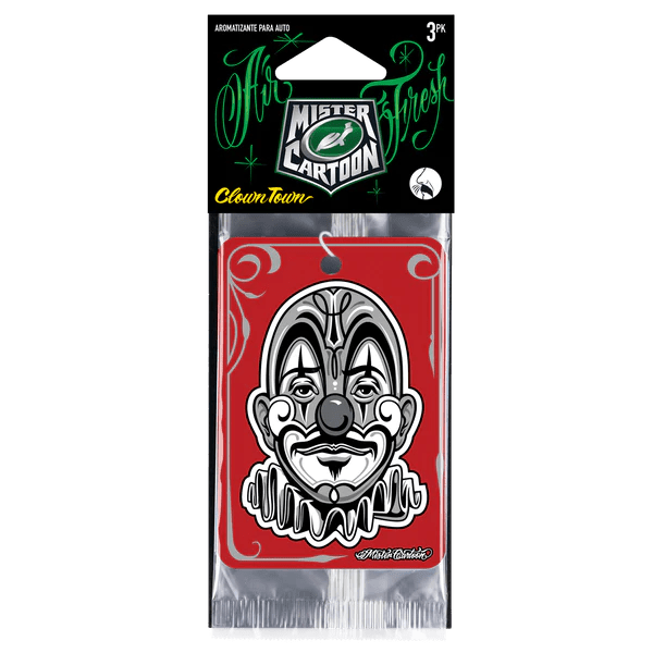 Paper Air Freshener Clown Town (3 pack)