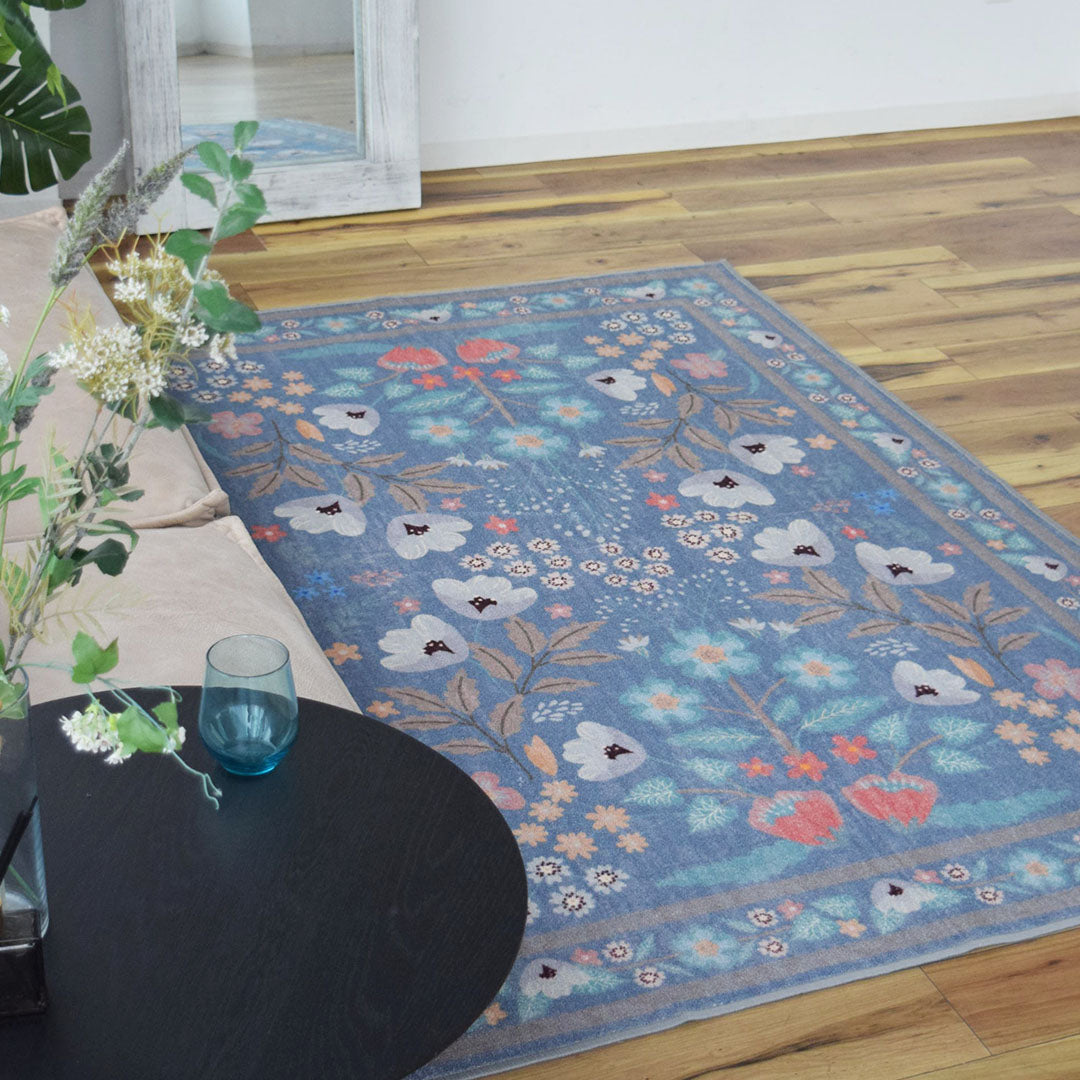 フラワー花柄ラグ TOCORU Series