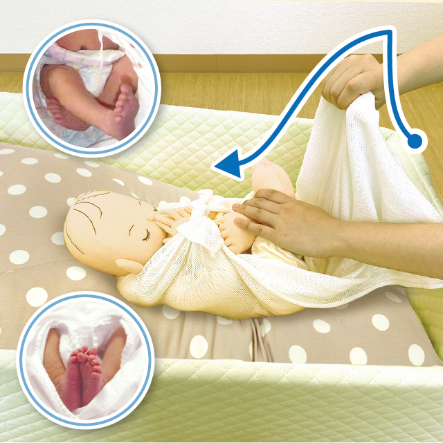 天使の寝床（おひなまきセット）の使い方 | 製品の使い方 | トコちゃん