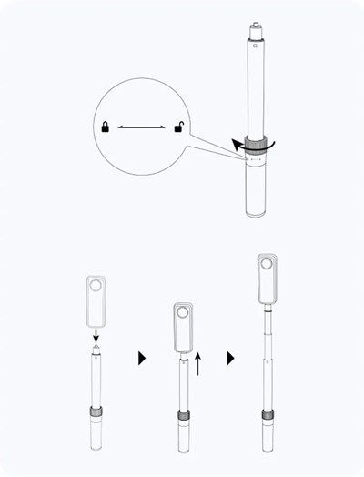 Insta360 バレットタイム 自撮り棒2.0 Bullet Time Selfie Stick 2.0 |