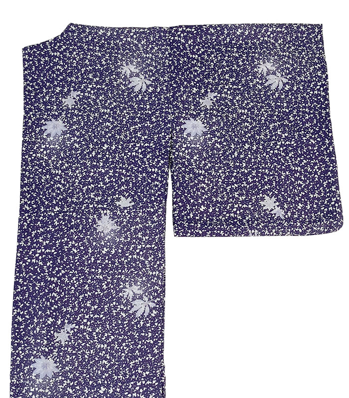 お仕立済み・単衣】バチ衿ミシン仕立済 セオαおめかし小紋（楓：紺