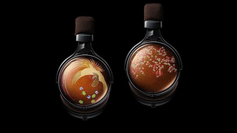 オーディオテクニカ】ハウジング部に越前漆を採用し蒔絵が施された