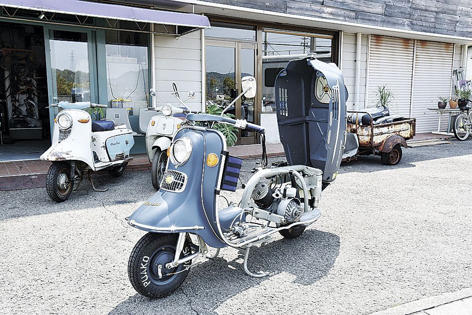 日本初の純国産スクーター「ラビット」専門店 徳島県鳴門市に移住し