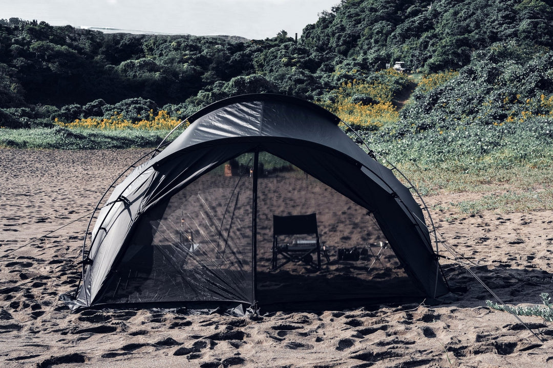 テンビ シェルターセット 黒・ブラック（3〜4人用テント