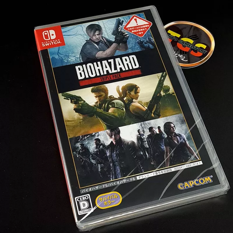Biohazard Triple Pack Switch Japan Factory Sealed Survival Horror