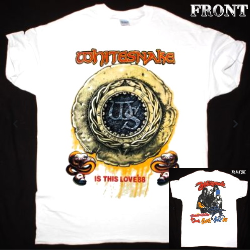 WHITESNAKE】ロックTシャツ メンズ バンドTシャツ メンズ WHITESNAKE