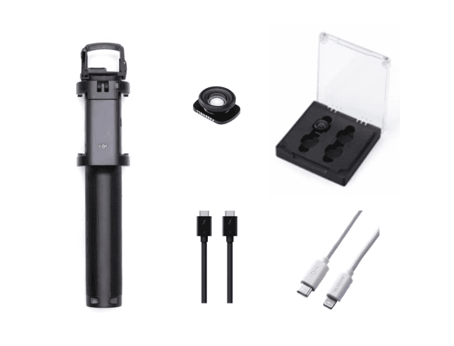 レンタル]DJI OSMO POCKET延長ロッド（付属品ケーブル2本付）+FREEWELL