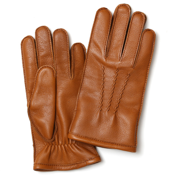 東京ヒマワリ / KURODA(クロダ) ディアスキン(鹿革) カシミヤ100％裏地