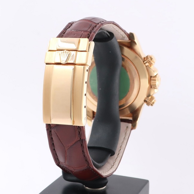 革ベルトで大人っぽく…金無垢デイトナ Ref.16518 | ロレックス専門店