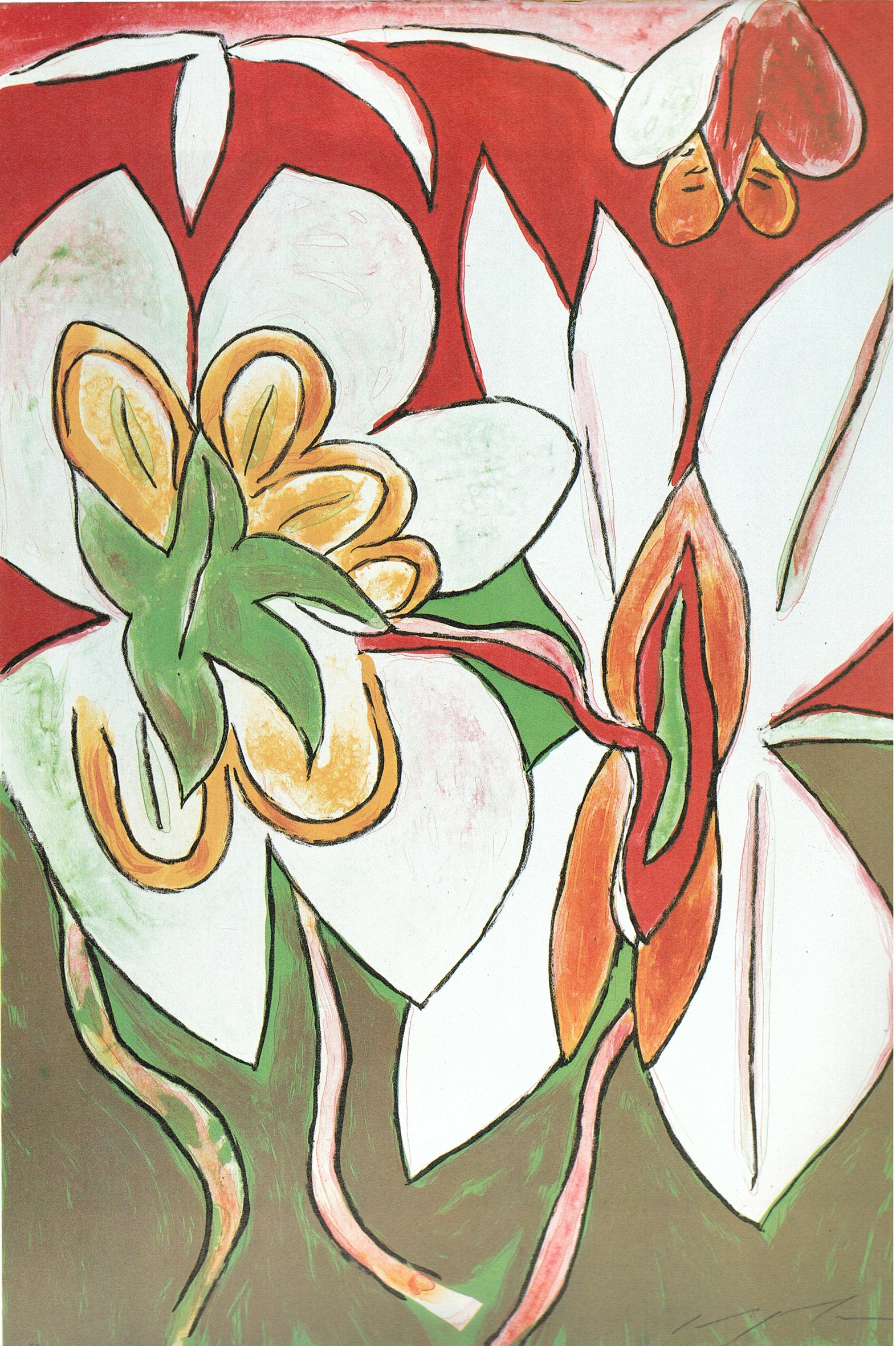 858 大きな二つの花 | Tolman Collection of Tokyo