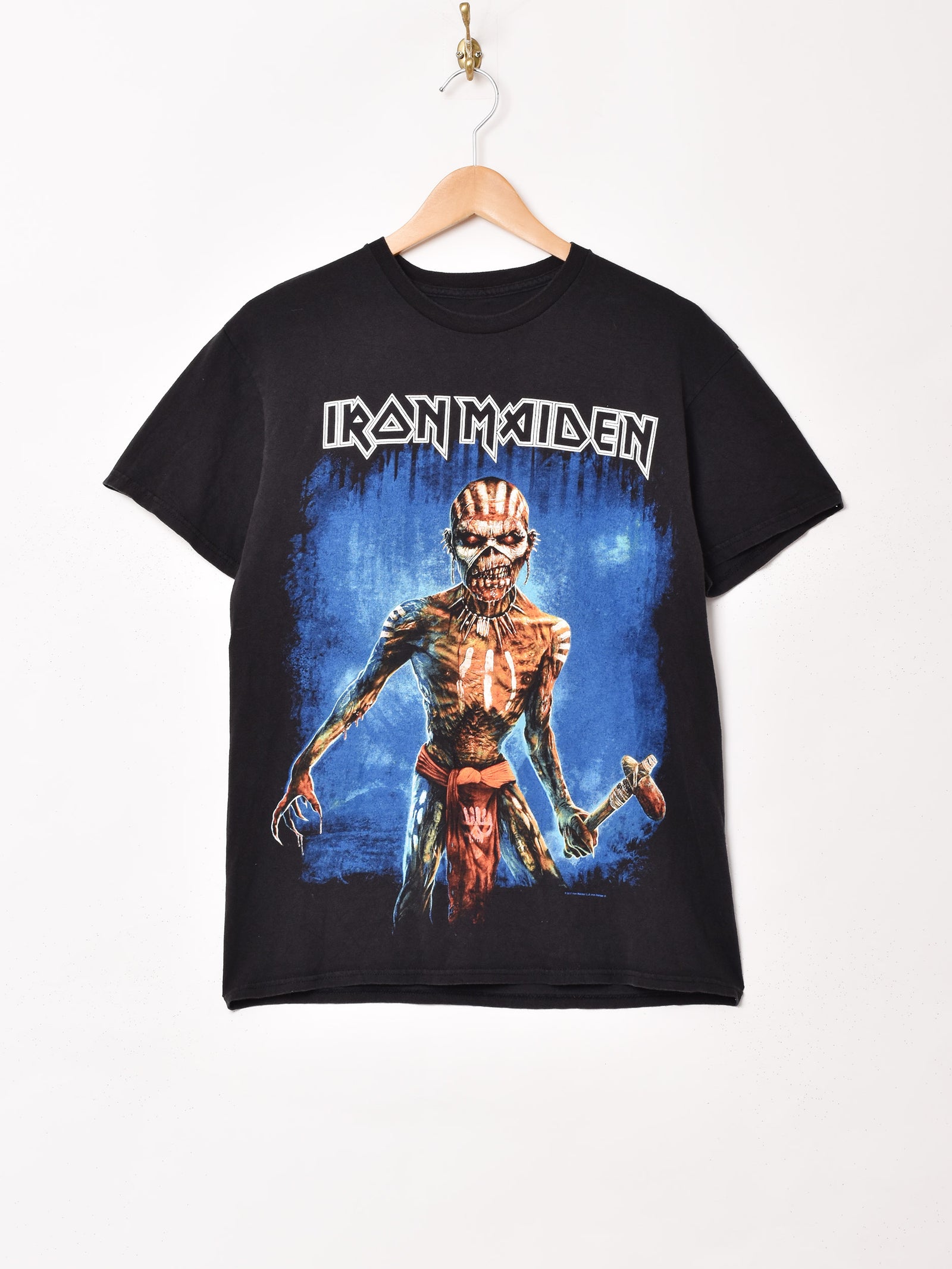 IRON MAIDEN 「THE BOOK OF SOULS WORLD TOUR」 バンドTシャツ – 古着