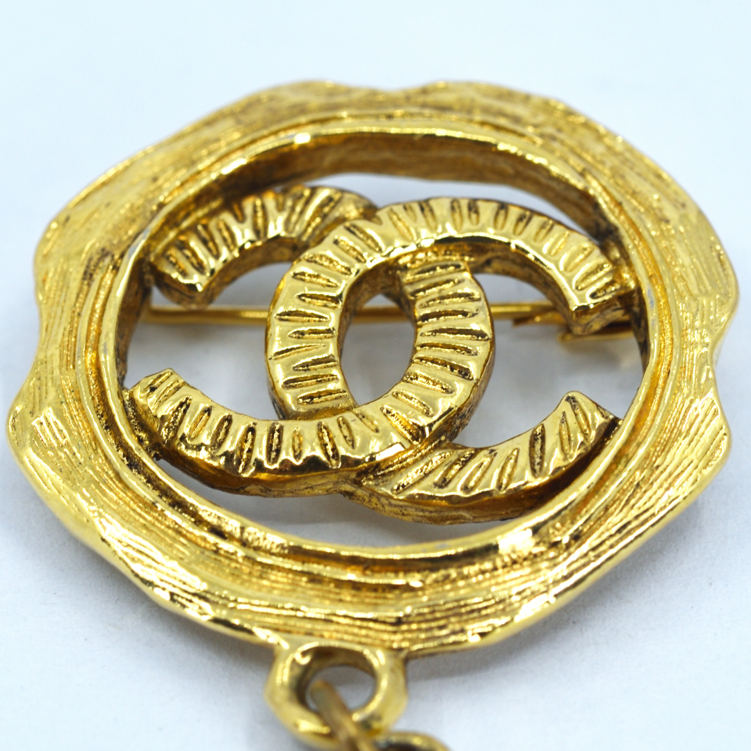 CHANEL シャネルブローチヴィンテージサークルココマーク
