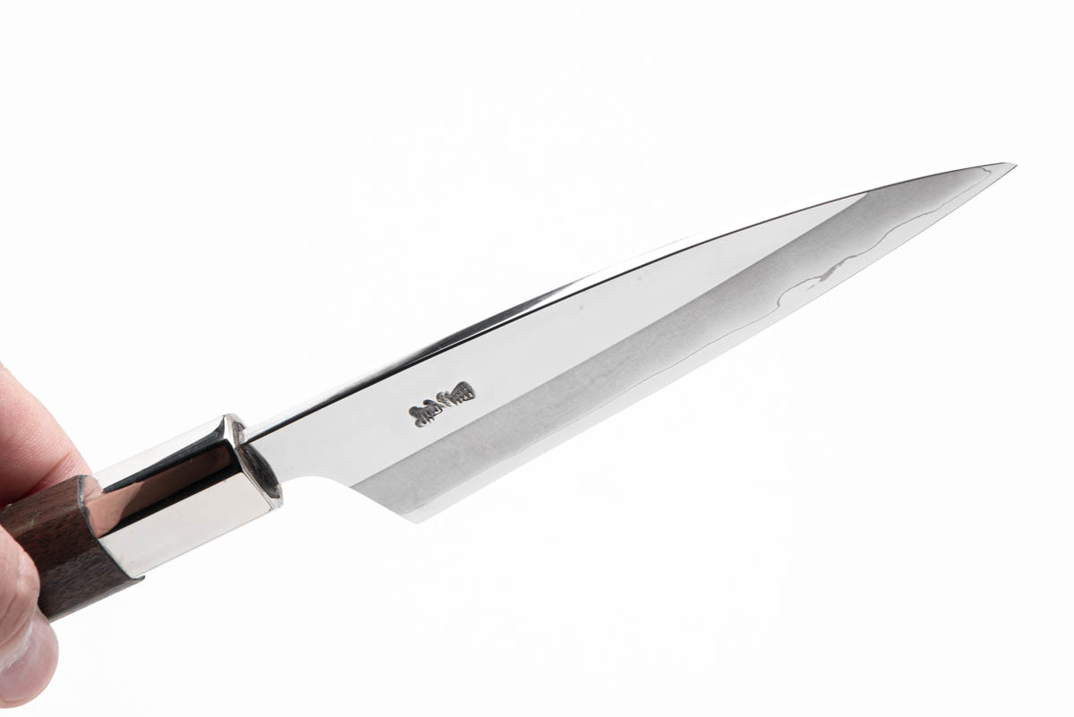 八角胡桃柄 銀三ステンレス 魚さき包丁 – 土佐打刃物黒鳥