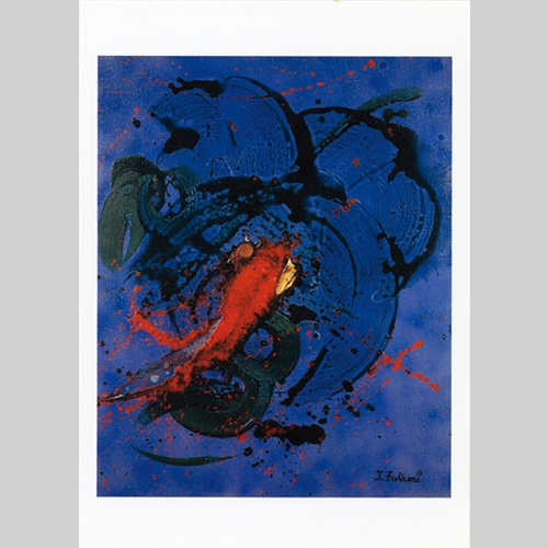 ポストカード 青龍神と緋鯉 | TOSHU 絵かきの店