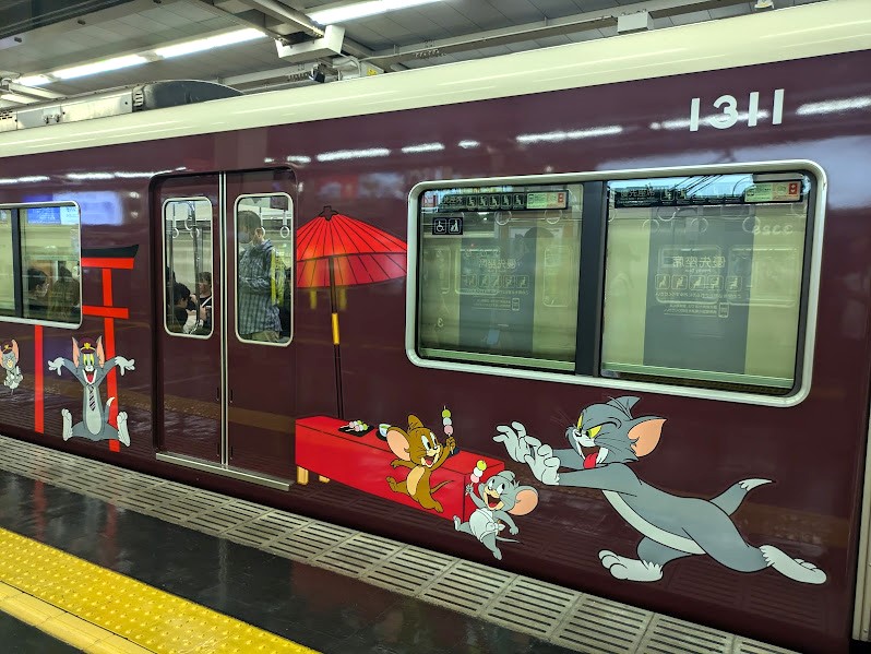 トムとジェリー✕阪急電車コラボ♪ラッピング列車運行(阪急京都線