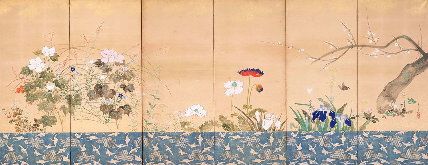 伊藤若冲「花鳥魚図押絵貼屏風」を初公開！